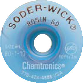 ESD-safe bobbin for 5' and 10' solder wick